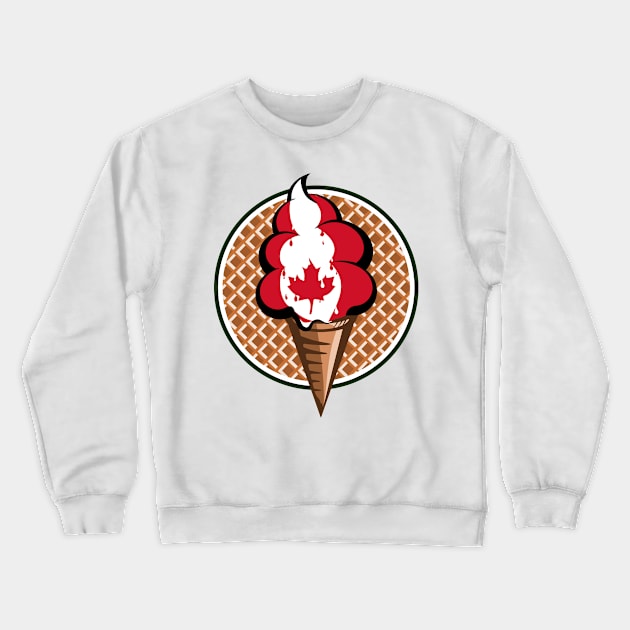 Canada flag ice cream Crewneck Sweatshirt by mailboxdisco